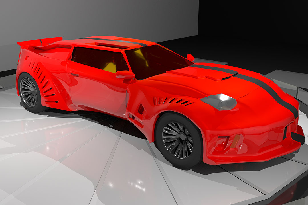3D Maya concept car